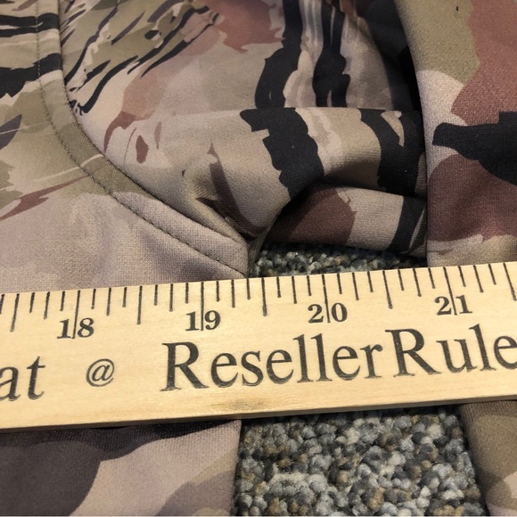 Under Armour Sweater Adult Small Brown Camo Sweatshirt Pullover Hoodie Mens - Picture 6 of 7
